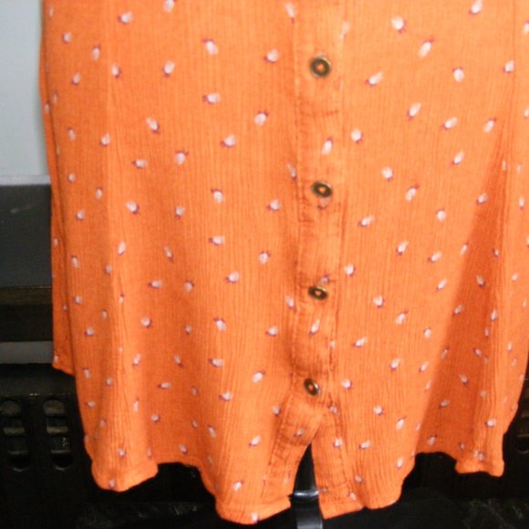 Dark Orange Sundress - Picture 3 of 9